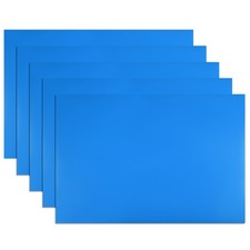 5Pcs Dry Erase Magnetic Strip 11.7" x 8" Labels Stickers Writable Blue