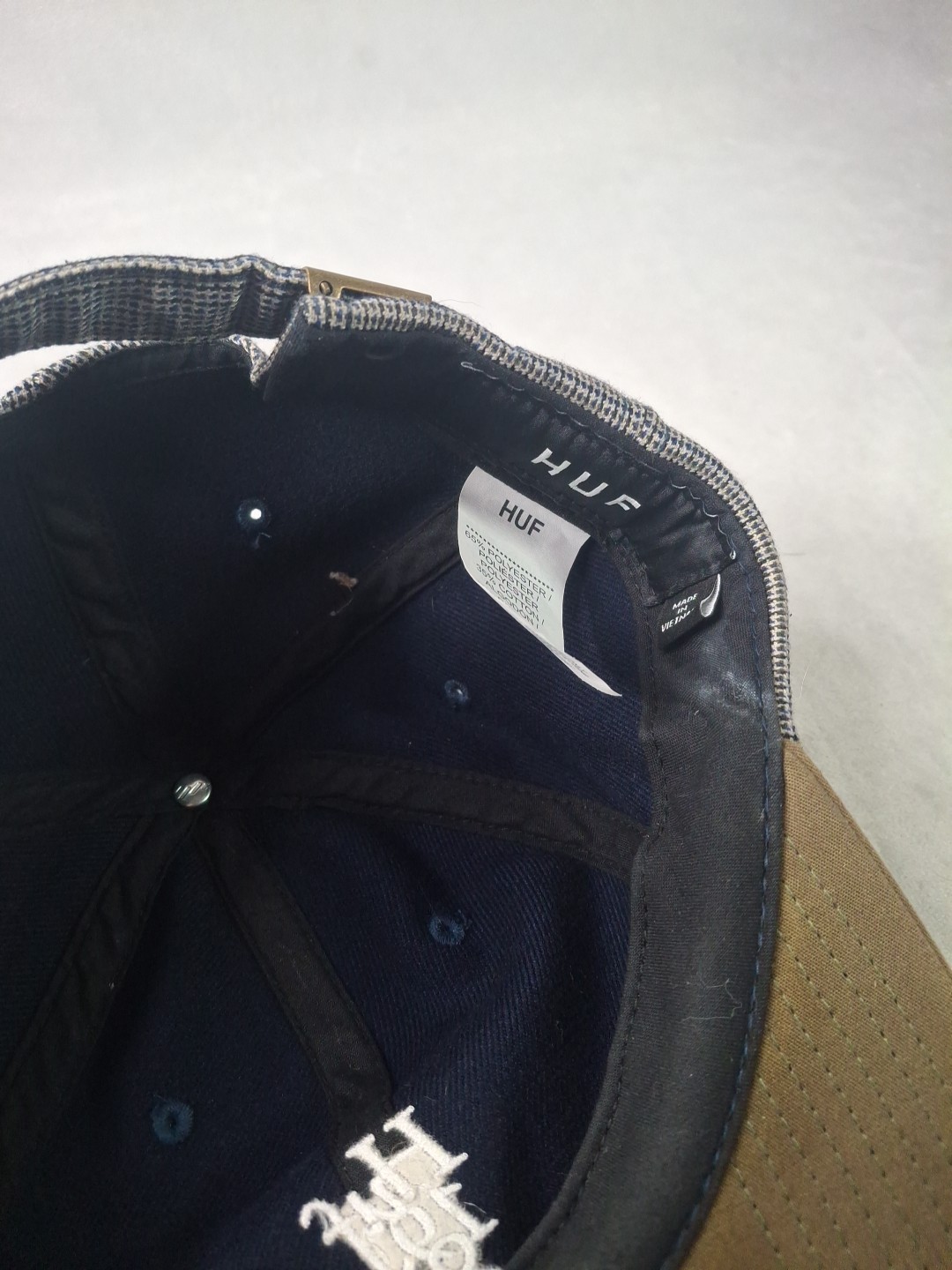 Huf Hat Cap Snap Back Gray/Tan Patch Skateboardin… - image 17