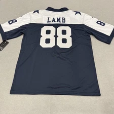 Dallas Cowboys Jersey Mens Large Navy Blue NFL Football CeeDee Lamb Nike NEW #88