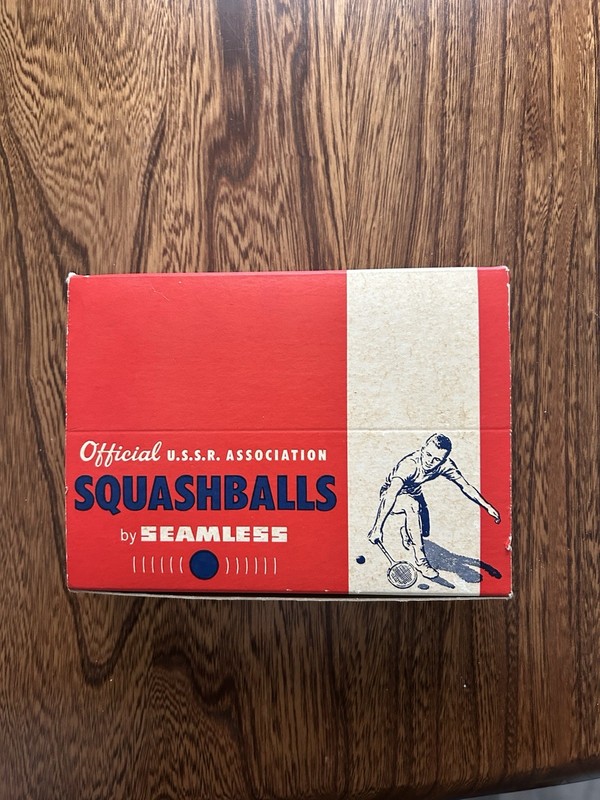 Official SquashBalls by Seamless Rubber Co. #560 Singles Box Of 9 Balls Ex Con