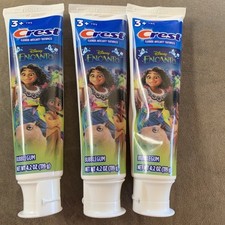3 Tubes Crest Kid's Bubble Gum Flavor Children's 3 Yrs Toothpaste 4.2 oz Each
