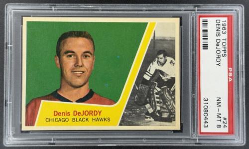 Denis DeJordy #24 1963 Topps card