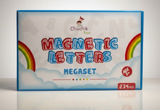 CHUCHIK ABC Magnetic Letters Set 234 pcs Kids Toddlers Alphabet MegaSet
