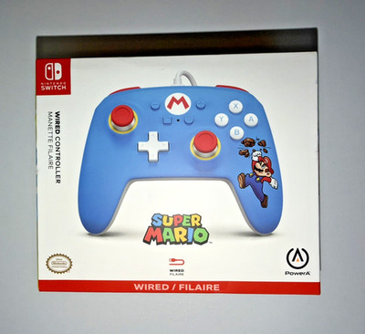 Nintendo Switch Power A Wired Controller Brick Breaker Mario Edition - New  