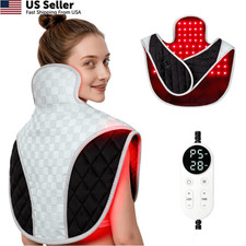 Red Light Therapy for Neck and Shoulders 3-in-1 LED Bead 660nm 850nm Gray