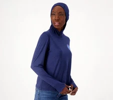 Life Is Good Women's Top Sz M Active Hoodie Purple A602301