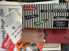   . "MARSHALL'S Photo Oil Colors Set" 16 tubes  Boxes  Instructions