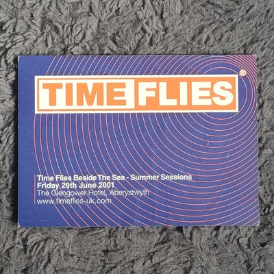 Rave Flyer - A6 - Time Flies @ Glengower Hotel, Aberystwyth - Club Flyers, Acid 