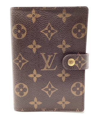 LOUIS VUITTON Monogram Agenda Day Planner Cover R20105 LV Authentic Near Mint