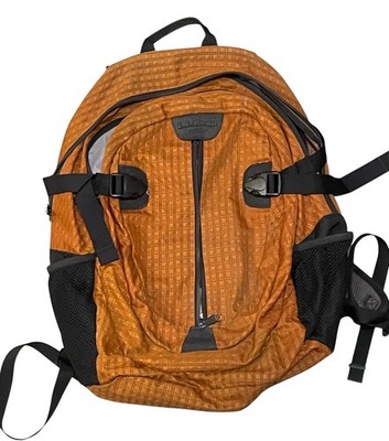 LL BEAN Orange Ridge Runner Back Pack 20''x 13'' Travel School Travel Hiking