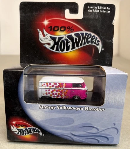 100% Hot Wheels Vintage Volkswagen Microbus Limited Edition in Display Case 1:64