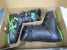 SKI Boots LANGE LX100 LBJ6020 Size 27.5 102mm Black/Green USED see pics