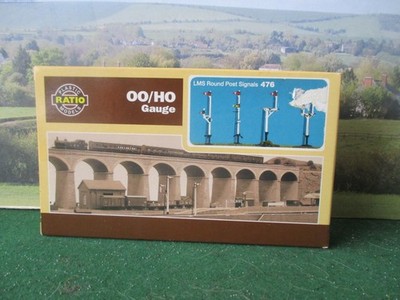 RATIO 00 LMS RUNDE PFOSTENSIGNALE KIT. Kat Nr.476