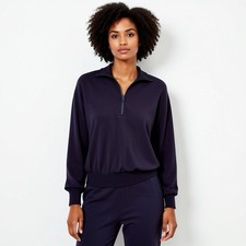 Lou Grey SUPER soft 1/4 Zip / Navy / Size L / NWT