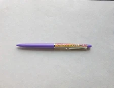 Vintage Purple Plastic Minnesota Timber Wolf Floater Pen Made In Denmark