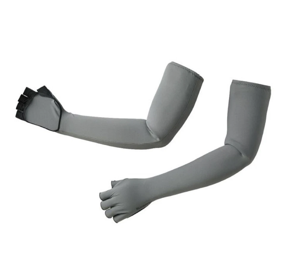 Shimano GL-600V Sun Protection Long Gloves Size M Charcoal (8567) - Image 3 of 4