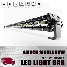 LED Light Bar 44in 46in 126W Single Row Ultra-Slim Combo Beam Fog Driving Light