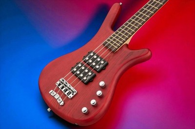 Warwick RockBass Corvette $$ 4-String Burgundy Red Transparent Satin
