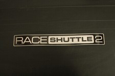 Brian James Trailers Race Shuttle 2 Stickers x2 supplied  Brand New  30cm x3.5cm