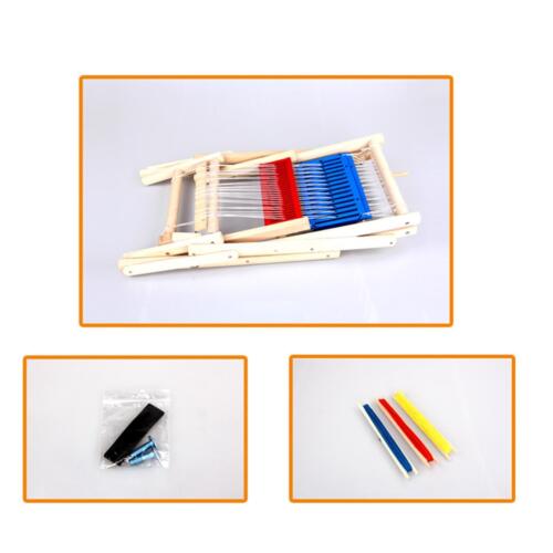 Traditional DIY Weaving Toys Weaving Loom Kit Frame Kit Tabletop Puzzle Toys - Picture 4 of 7
