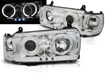 Faros for Toyota LAND CRUISER FJ 80 90-97 LED Angel Eyes Chrome envío gratis LPT