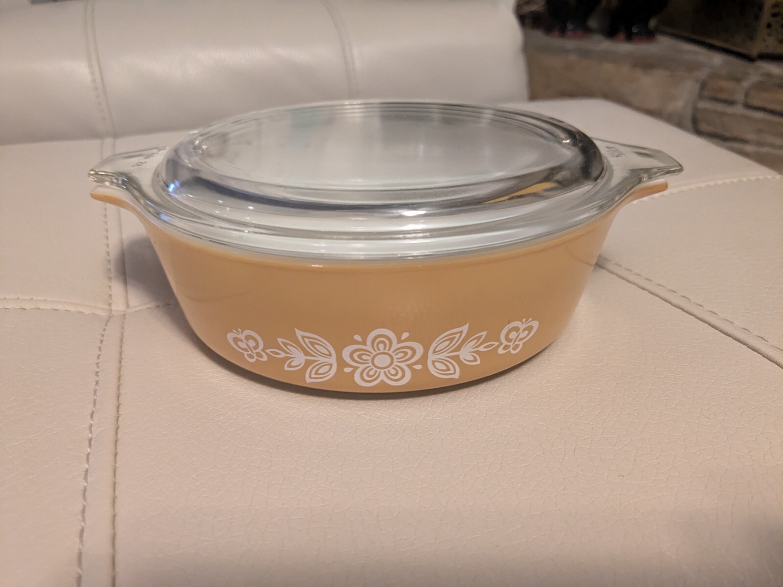 Pyrex 471 Casserole Dish W/ Lid 1 Pt. (No Chips Or Cracks)