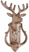 Esschert Design Hirsch TüRklopfer Landhaus Gusseisen Braun Metall TüR Hirschkopf