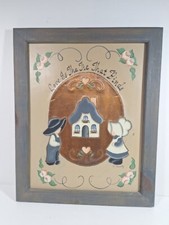Handmade Metal Tin Framed Artwork "Love Is The Tie That Binds"
