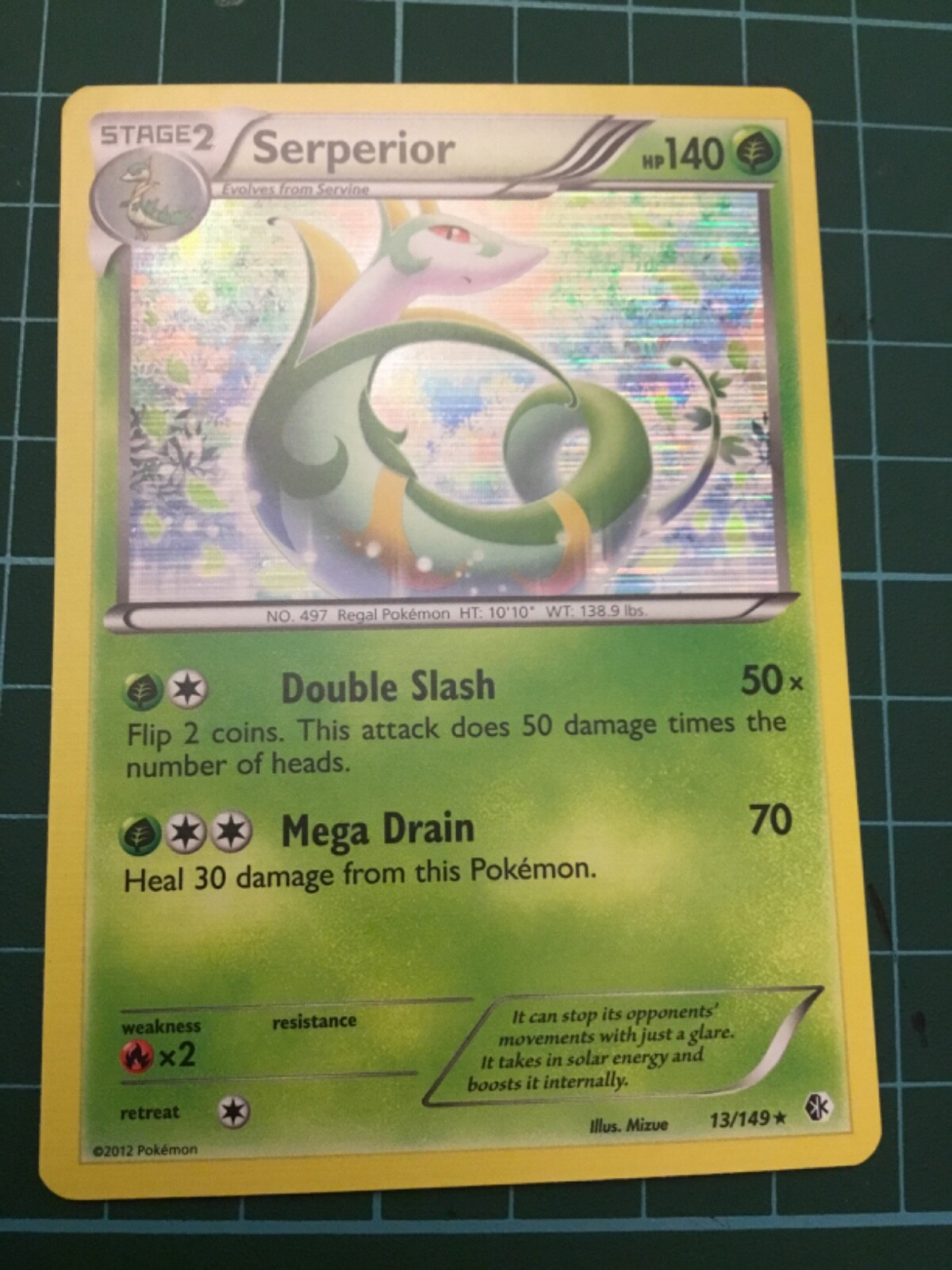 2012 Pokemon Serperior 13/149 holo Boundaries Crossed