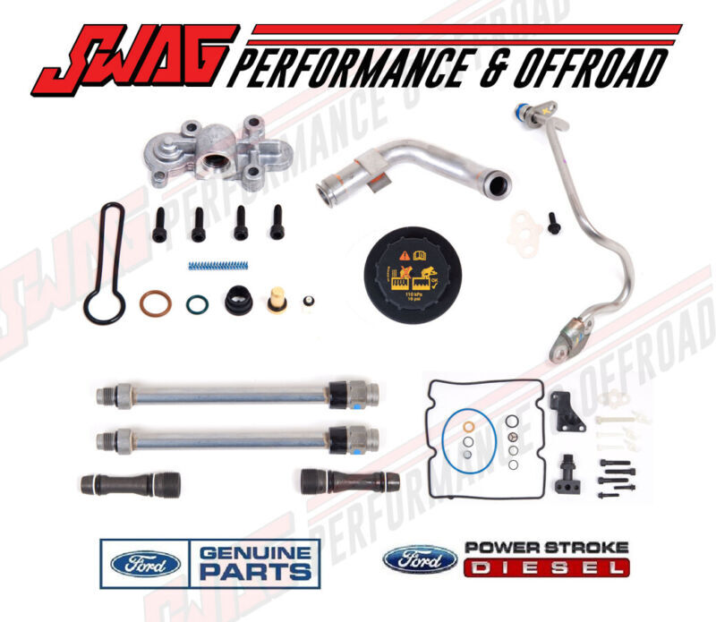 6.0L Powerstroke Update Kit 03-04 Blue Spring STC Dummy Plug Turbo Supply Drain
