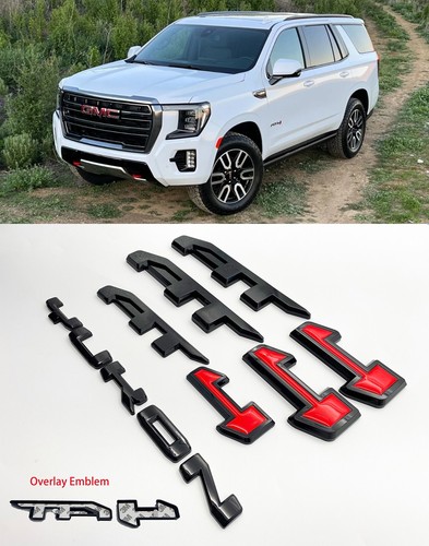 4PCS Set GMC 2021-2025 Yukon Yukon XL Door & Rear Gloss Black AT4 - Foto 5