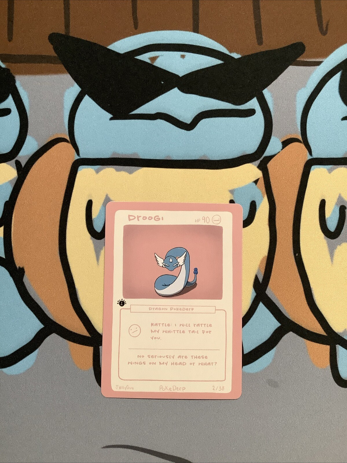 1st Edition Pokederp 2 Droogi Custom Dragonair 2/38 Derpy Card  