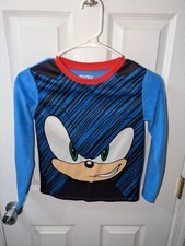 Sonic the Hedgehog Boy  s Size Medium 8 Pajamas Shirt