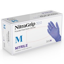 Medgluv MG5401 Nitragrip 300 Nitrile Exam Gloves Small Nitrile 300/Pk