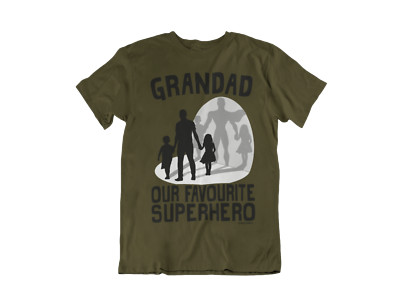 Opa Liebling Superheld Herren T-Shirt Enkel Tochter Weihnachtsgeschenk Grampy