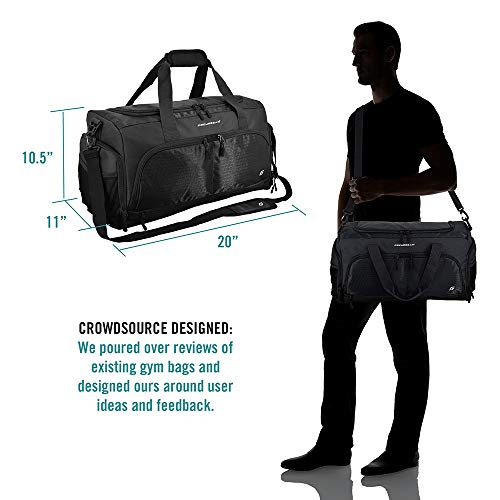 FocusGear Ultimate Gym Bag 2.0 20 inch Crowdsource Designed Duffel Bag