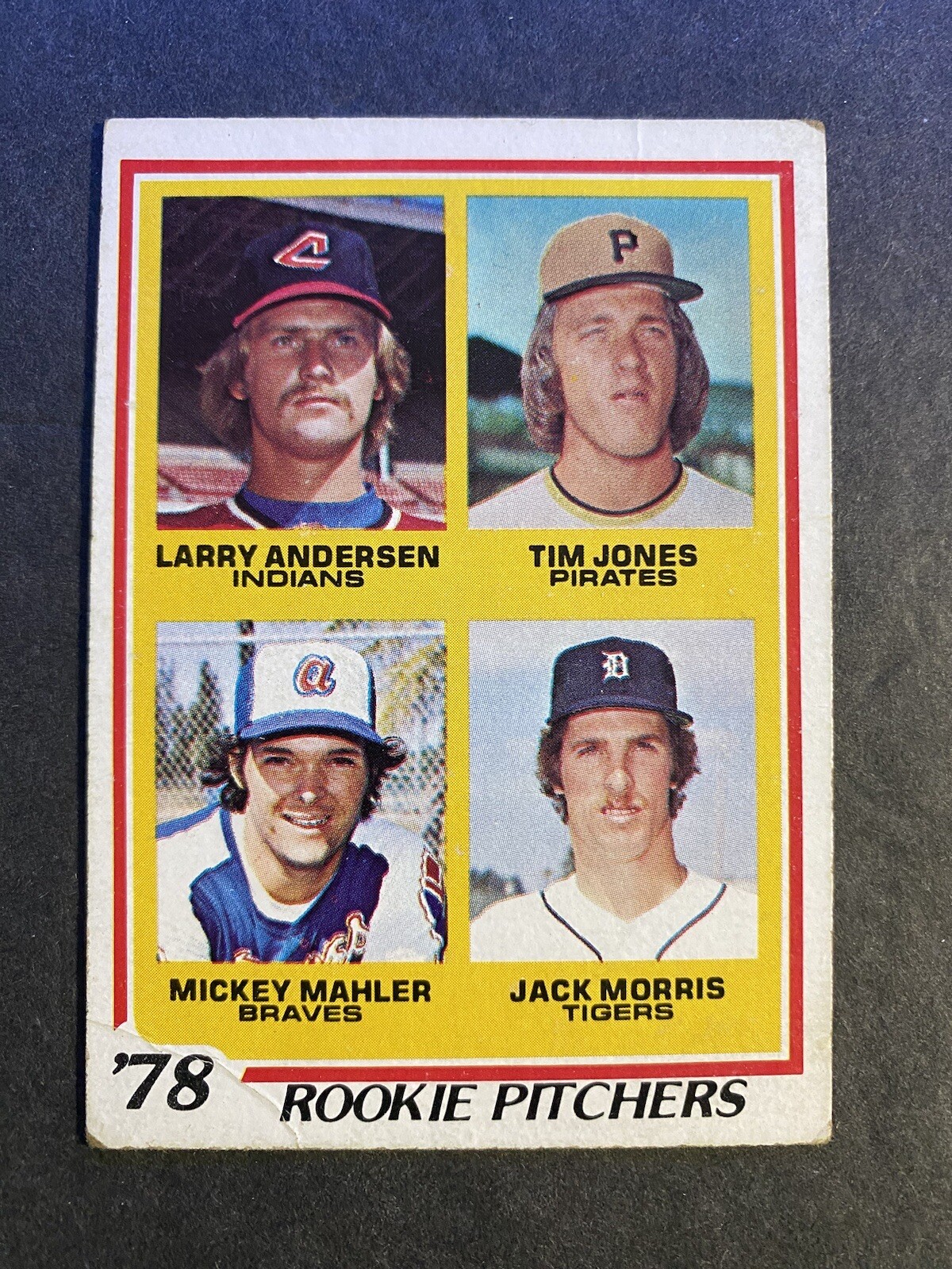1978 Topps Baseball Jack Morris Detroit Tigers Rookie Pitchers Rookie Card #703