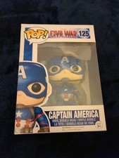 Figura Vinilo Funko Pop Capitán América 125 Marvel Guerra Civil