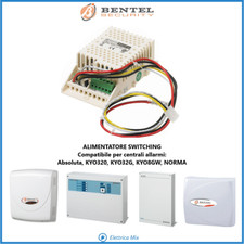 Alimentatore BENTEL BAQ15T12 caricabatteria centrale Allarme Absoluta KYO 8G 32G