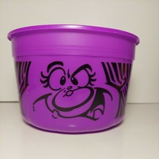 Vintage McDonalds Purple Witch Cat Bucket Pail Halloween 1993 No Lid Made in USA