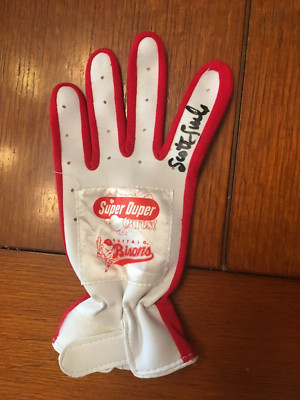 Buffalo Bisons Youth Batting Glove Super Duper Scott Little Autograph Pirates