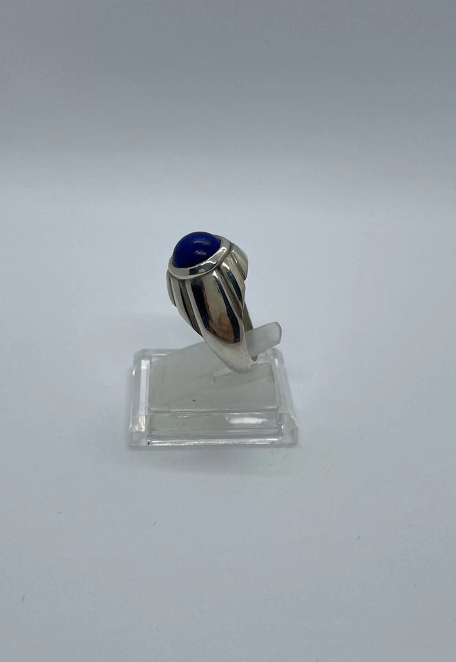 Anello in Argento 925 con Lapislazzulo Blu - Immagine 3 di 4