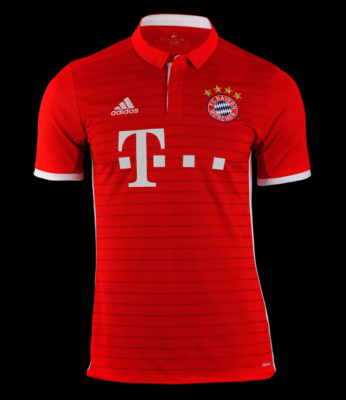MEN'S FC BAYERN MUNICH 2016/2017 HOME SOCCER FOOTBALL SHIRT JERSEY