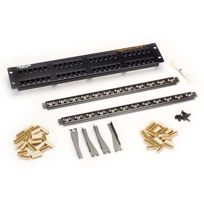 JPM612A-R8 - PATCH PANEL 48PORT CAT6 BLK 2U RACK MOUNTABLE 110