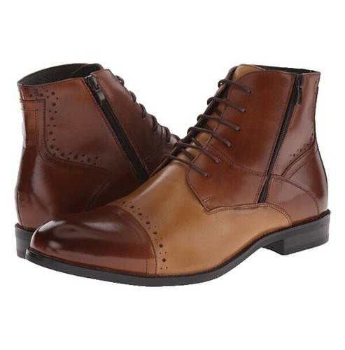 ROAN by Bed Stu Crown Distressed Leather Side Zip Brown  display picture 2