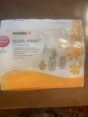 Medela Quick Clean Micro-Steam Bags 10 Count Sterilizing Bags