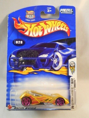 2002 HOT WHEELS "SINISTRA" -FIRST EDITIONS- 35TH ANNIVERSARY-DIECAST-1/64-# 028 - Picture 4 of 4