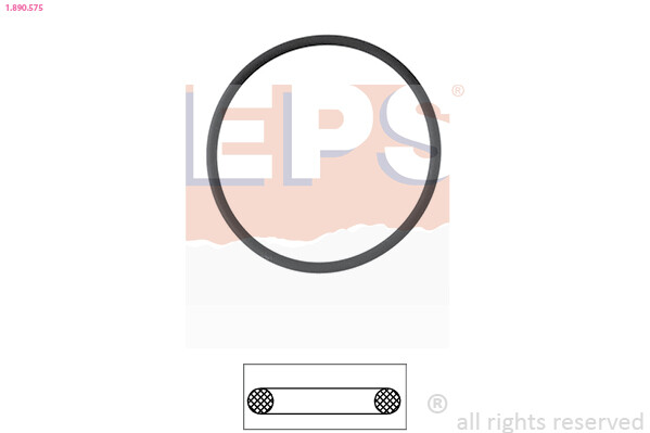 1.890.575 EPS Gasket, thermostat housing for OPEL,SAAB,VAUXHALL