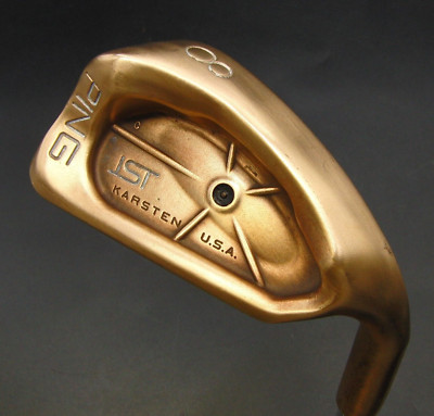 BeCu Ping ISI Black Dot Karsten USA 8 Eisen Regular Stahlschaft TGI Golfgriff