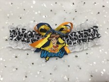 Licenced Toy Story Woody tag on Aussie made garter made in small and medium size